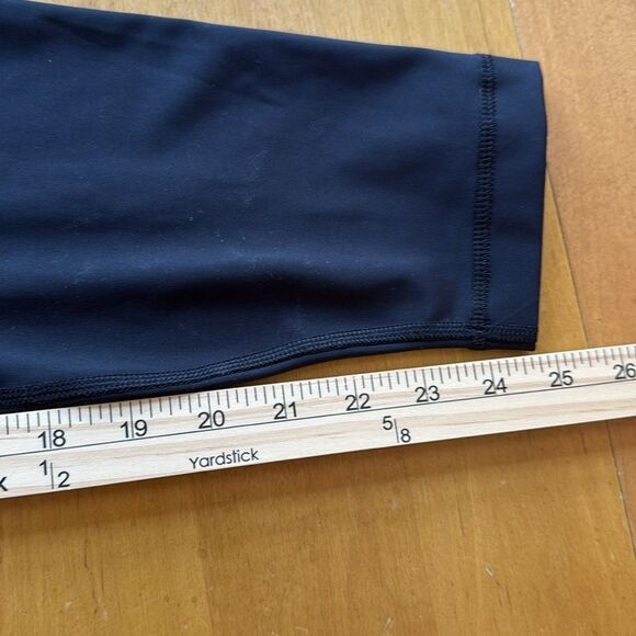 NWT 90 DEGREES BLACK LEGGINGS CROPPED SIZE LARGE PERFORMANCE WICKING HIGH WAIST - Picture 10 of 10